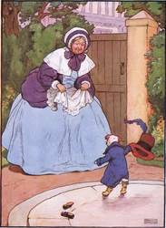 女性はおじぎを作って、犬は弓を作って、女性はあなたの僕と言った、犬は弓とうわー、1930年代